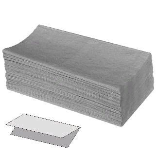Ručník Z-Z 5000ks šedé Rručníky šedé -jednovrstvrstvé -5000 ks -papírové skládané ručníky do zásobníků