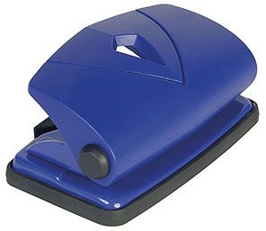 Děrovačka CONMETRON 802 modrá 10list. Děrovač s kovovou základnou a plastovou pákou -kapacita děrování 10 listů -vhodná do kanceláří