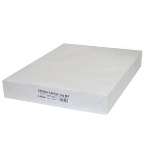 Kreslicí karton bílý A3/220gr/200listů Kreslicí karton - formát A3 - gramáž 220 g - balení 200 listů