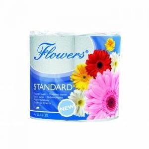 Toaletní papír 200 2vrs. Kvalitní toaletní papír -2- vrstvý -100% celulóza Balení 64 rolí.
