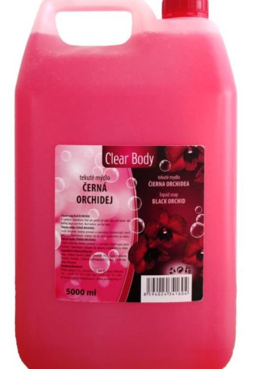 Mýdlo tekuté CLEAR 5l červené Tekuté mýdlo CLEAR BODY Hydratační v 5 litrovém ekonomickém balení. - dodává pokožce díky svému složení jemnost a zanechá dlouhotrvající pocit svěžesti Objem: 5L