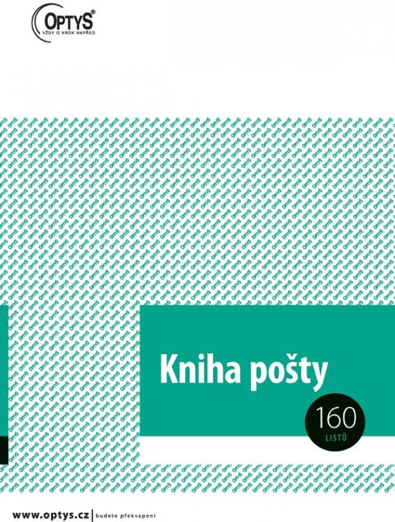 Kniha pošty Lamino 160 stran OPT1286 Tiskopis OPTYS
