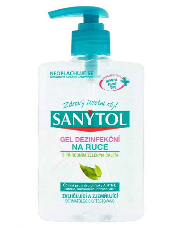 Sanytol dezinfekční gel 250ml Díky trojímu účinku čistí ruce