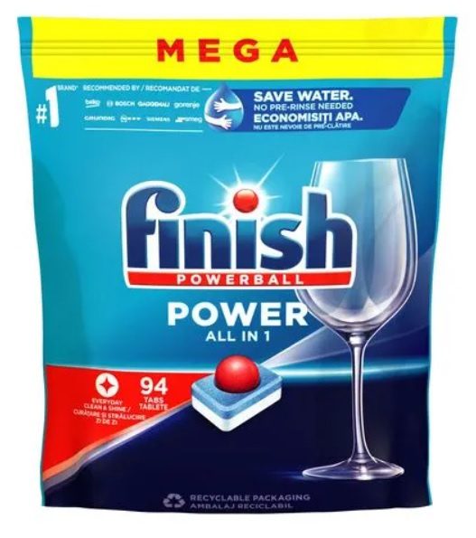 Tablety do myčky FINISH Calgonit 94ks Mátu už dost skvrn od jídla na Vašem nádobí i poté