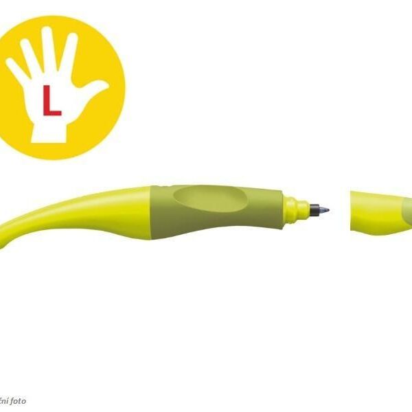 Roller inkoustový Stabilo pro leváky zelená PRO LEVÁKY STABILO EASY original. Ergonomický roller + náhradní náplň pro začátečníky a školáky od 6 let. První roller v ergonomickém designu - ve speciálních verzích pro leváky a praváky. Úchopová zóna vyrobená z neklouzavého materiálu. Uvolněné držení brání předčasné