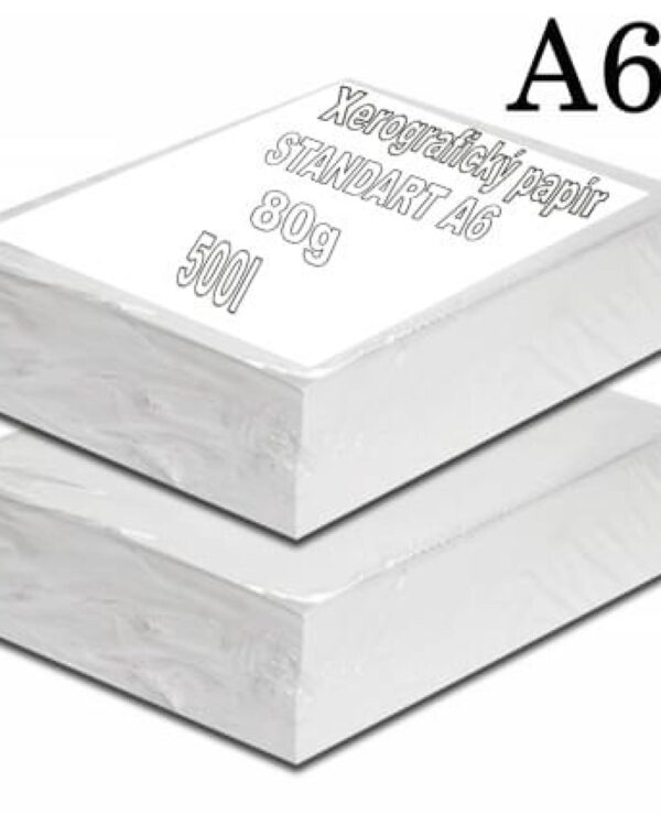 STANDARD COPY A6/80gr xerografický papír/500listů Kancelářský papír je vhodný na využití na tisk lékařských receptů