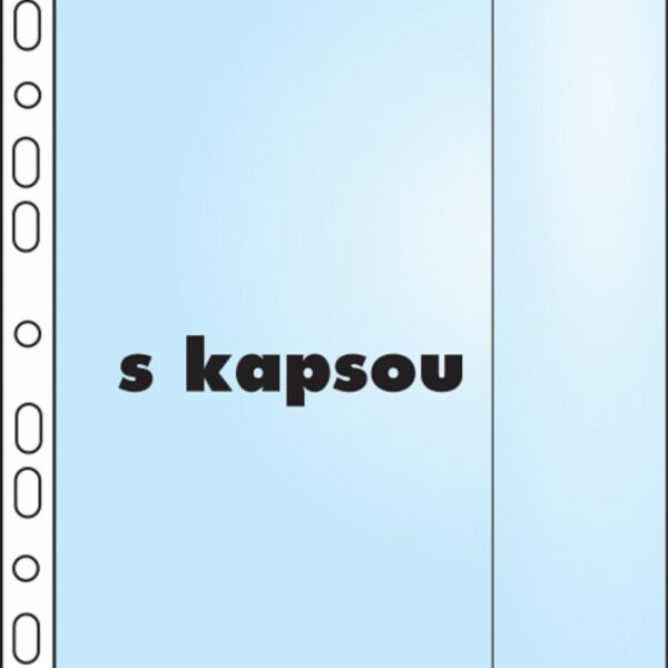 Obal závěsný A4 boční klopa 110mic/10ks Závěsný euroobal A4 s děrováním k zakládání dokumentů do pořadačů. Kapsa zboku zvětšuje kapacitu obalu a umožňuje uložit víc dokumentů.  Chrání dokumenty před vlhkem a nečistotami.