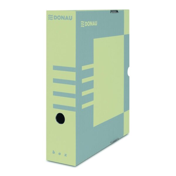 Box archivní plný DONAU /8cm Box archivní plný DONAU /8cm Standardní box pro uložení pákového nebo kroužkového pořadače. Lze skladovat rozloženě