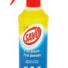 Savo proti plísni s pumpičkou 500ml Savo proti plísni s rozprašovačem je tekutý dezinfekční přípravek ve spreji účinně odstraňuje všechny druhy plísní a hub. Povrch vydezinfikuje a krásne vybělí. Můžete jej použít na různé povrchy: stěny