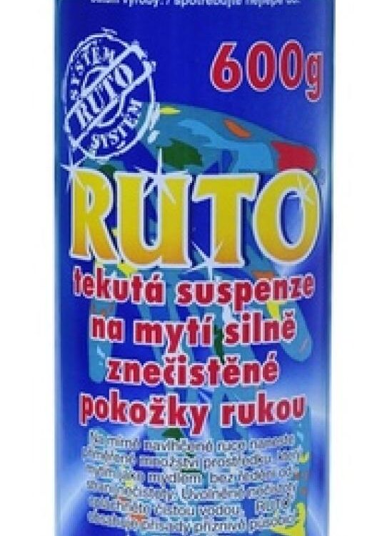 RUTO tekutá pasta na ruce 600gr Tekutý suspenzní prostředek RUTO je snadno aplikovatelný.