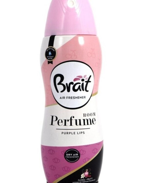 Osvěžovač vzduchu "suchý" Brait 300ml Purple lips-fialové rty Brait Home parfume Pink lips osvěžovač vzduchu - neobsahuje vodu
