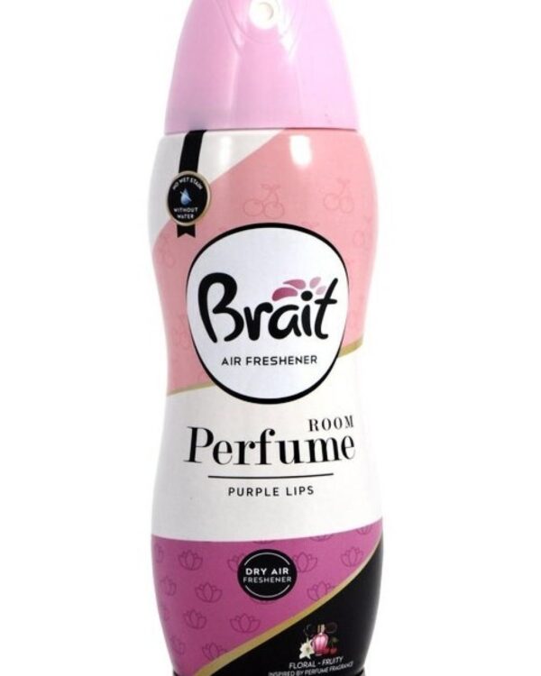 Osvěžovač vzduchu "suchý" Brait 300ml Purple lips-fialové rty Brait Home parfume Pink lips osvěžovač vzduchu - neobsahuje vodu