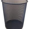 Koš odpadkový TECHO Koš odpadkový TECHO střední. Elegantní drátěné doplňky v zajímavém designu a černé barvě.