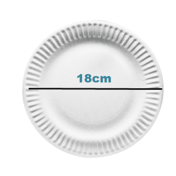 Talíř kulatý 18cm papírový/100ks Talíř kulatý papírový / průměr 180mm/100ks