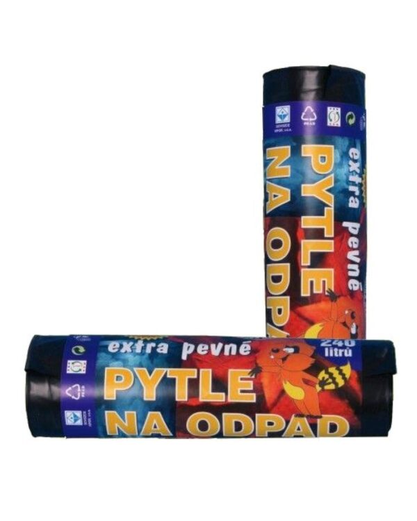 Pytel LDPE černý  240l/10ks role Kvalitní velmi pevné pytle na odpad v roli.