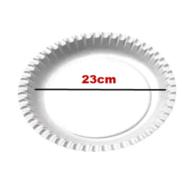 Talíř kulatý prům. 23cm papírový/10ks Talíř kulatý papírový/ průměr 230mm/ 10ks