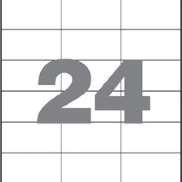 Etikety samolep. A4/ 70x36/100 listů Univerzální kancelářské papírové samolepicí etikety