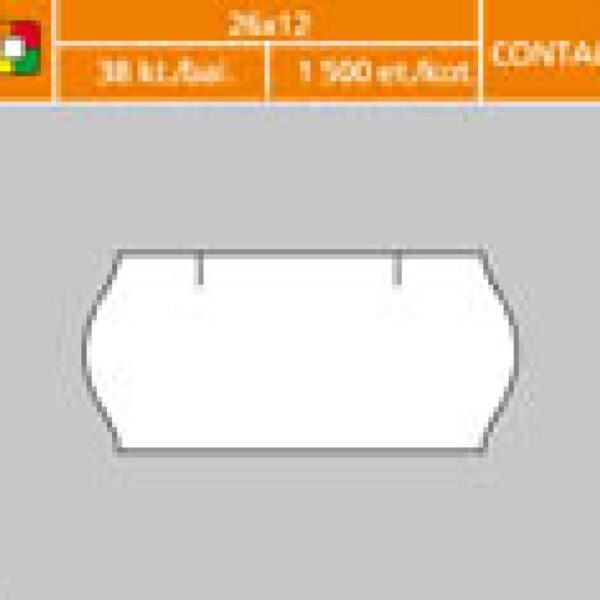 Etikety 26x12 Cont. bílé 26 x 12 mm Contact / bílé