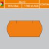 Etikety 26x12 Cont. oranžové 26 x 12 mm Contact / oranžové
