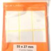 Etikety samolep. 55x27mm/60 etiket Samolepící etikety bílé barvy vhodné na popisování
