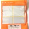 Etikety samolep. 55x42mm/40 etiket Samolepící etikety bílé barvy vhodné na popisování