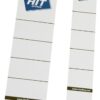 Etikety na pořadač 5 cm zasunovací/10ks Papírové zasunovací hřbetní štítky pro přehledné rozlišení pořadačů a v nich založených dokumentů.