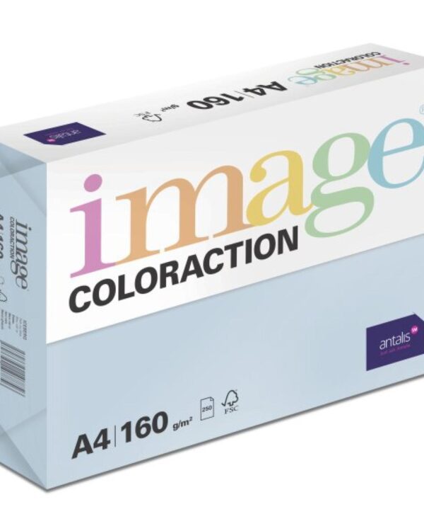 Papír barevný Color A4/160gr Iceberg ledově modrý OBL70 Kvalitní multifunkční barevný kopírovací papír vyznačující se výbornou potiskovatelností a perfektním rozložením barevných pigmentů.