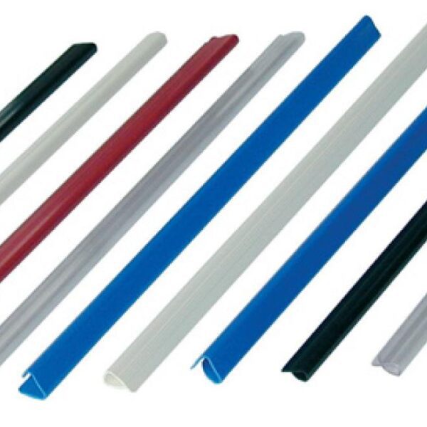 Hřbet nasouvací 6mm černý 30-60listů Lišty nasouvací-černé