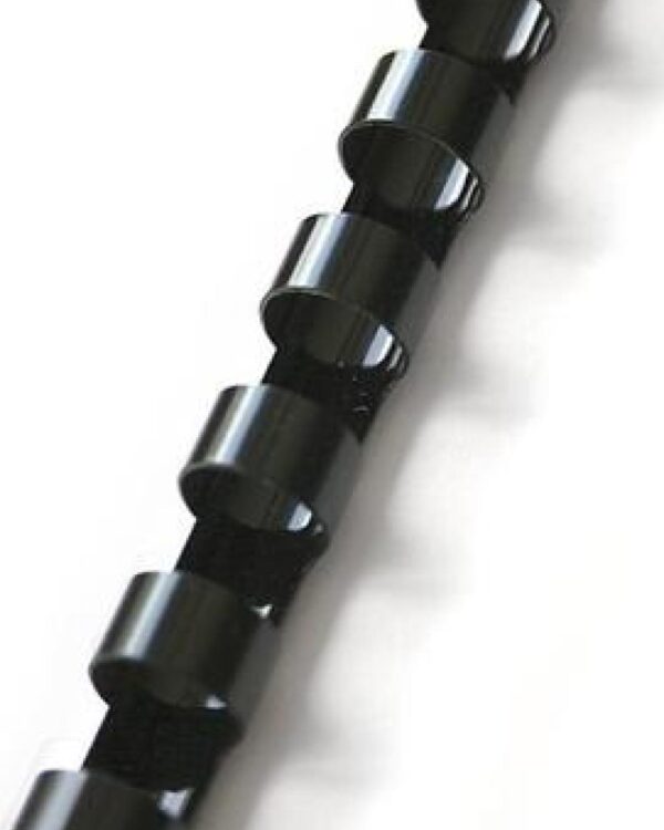Krou. hřbet 22mm černá /50ks Plastové hřbety 22mm