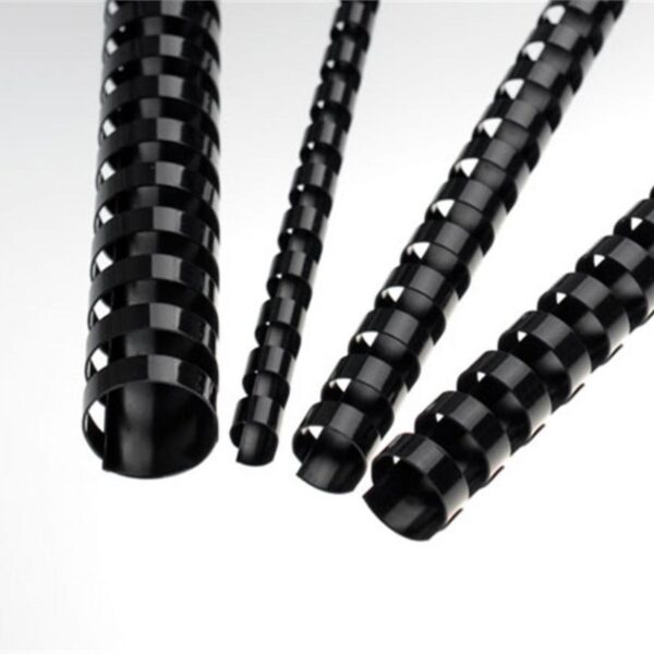 Krou. hřbet 6mm černá/100ks Plastové hřbety 6mm