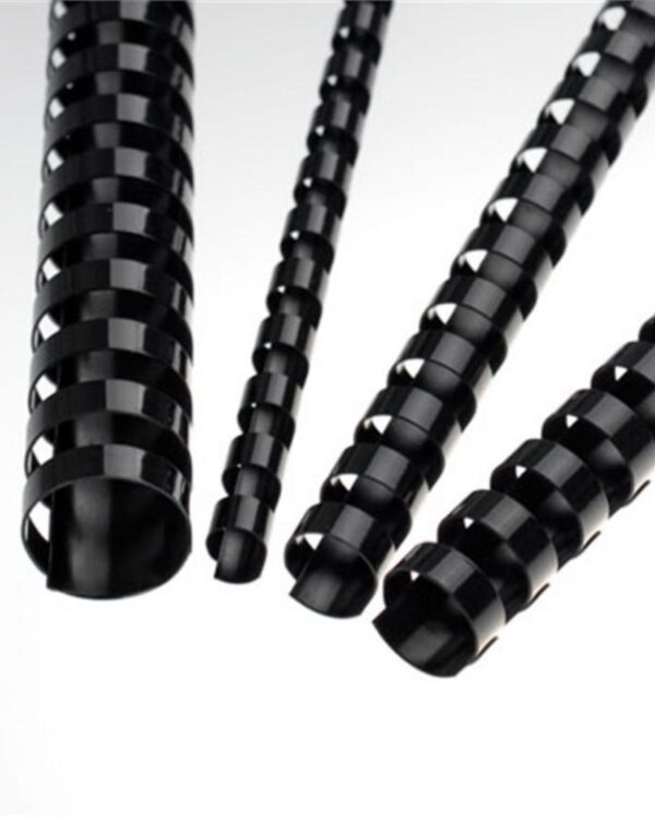 Krou. hřbet 6mm černá/100ks Plastové hřbety 6mm