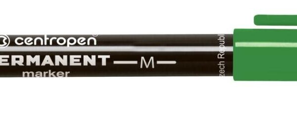 Popisovač Centropen spec. 2846 zelený Centropen 2846 je pernamentní popisovač s válcovým hrotem