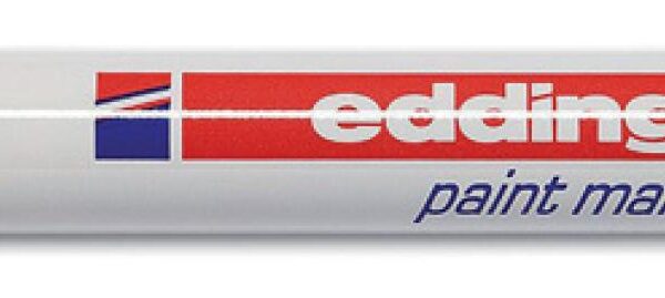 Popisovač Edding 750 bílý lakový popisovač s kulatým hrotem