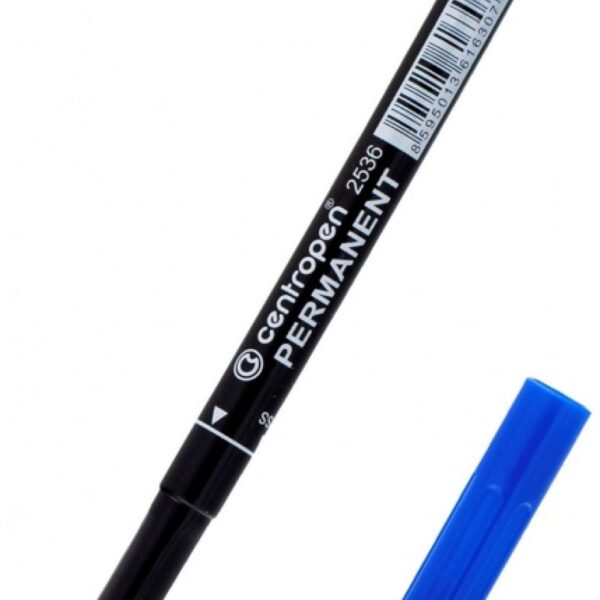 Popisovač Centropen 2536 modrý Centropen 2536 Permanent píše na většinu povrchů
