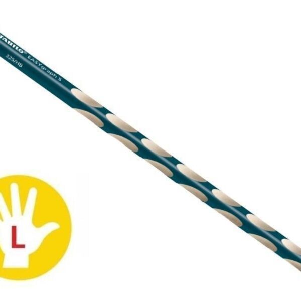 Tužka školní Stabilo EASY levá mix barev STABILO EASYgraph je první ergonomická tužka ve speciálních verzích pro leváky. Trojúhelníkový tvar a neklouzavé úchopové plošky po celé délce tužky pomáhají vašemu dítěti naučit se