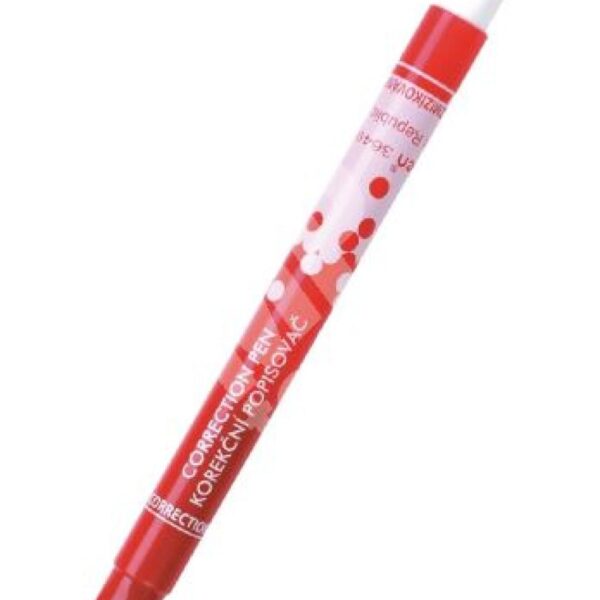 Popisovač Centropen 3649 - zmizík s přepisovačem Centropen 3649 KOREKČNÍ POPISOVAČ je oboustranný profesionál. Obsahuje zmizík na inkousty plnících per a korektor na opravu textu. Má ventilační chránítko v případě vdechnutí. Moderně zaoblený desing s ERGO držením. Má válcový hrot