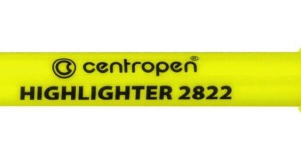 Zvýrazňovač Centropen 2822 žlutý Centropen 2822 Zvýrazňovač je velmi oblíbený