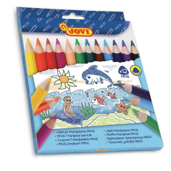 Pastelky JOVI trojhranné JUMBO 12ks