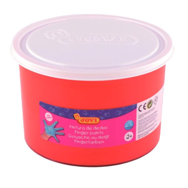 Prstové barvy JOVI 500ml červená - 56107 Kvalitní prstové barvy na bázi přírodních ingrediencí se želatinovou strukturou