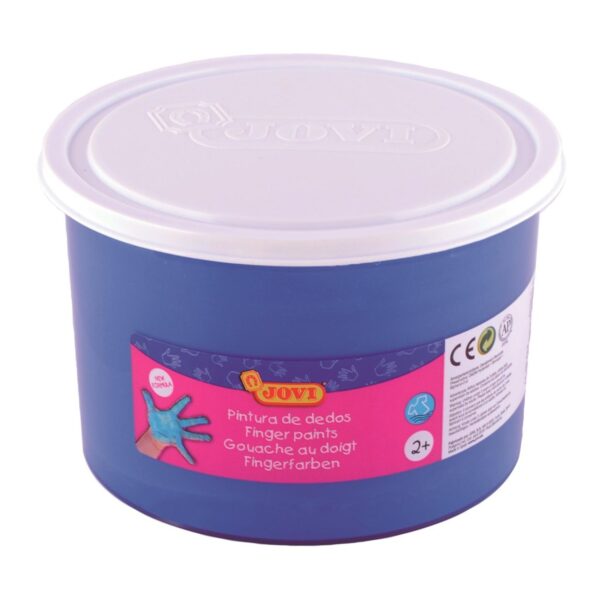 Prstové barvy JOVI 500ml modrá - 56121 Kvalitní prstové barvy na bázi přírodních ingrediencí se želatinovou strukturou