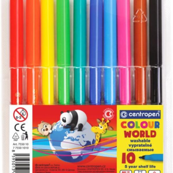 Popisovač Centropen 7550/10ks Centropen COLOUR WORLD 7750 je barevný značkovač