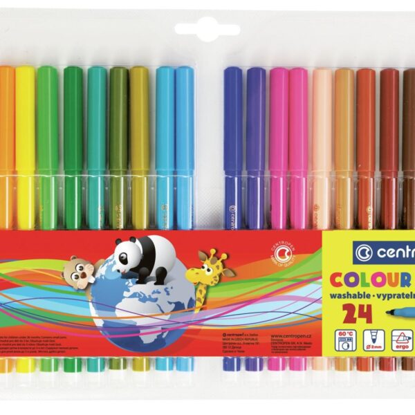 Popisovač Centropen 7550/24ks Centropen COLOUR WORLD 7750 je barevný značkovač