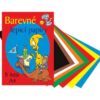 Barevné papíry lepicí 8 listů 8 barevných lepicích papírů ve složce. Barva oranžová
