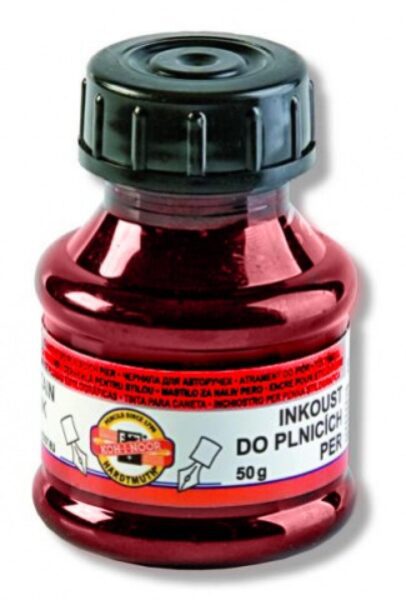 Inkoust červený Koh-i-noor 50gr Inkoust červený Koh-i-noor 50gr Červený inkoust balený v 50 g plastové lahvičce určený do plnicích per a sloužící pro ruční psaní na papír. Vhodný jak pro malé školáky