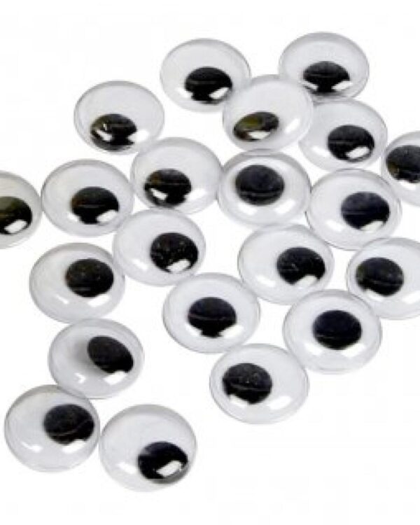 Očička kulatá k nalepení 12mm/100ks Mrkací očička pro vaše kreativní hrátky. 