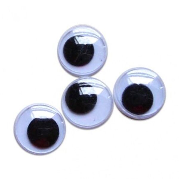 Očička kulatá k nalepení 14mm/100ks Mrkací očička pro vaše kreativní hrátky. 