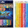 Pastelky Koh-i-noor duhové Magic 3408/12+1 Magické trojhranné pastelové tužky jsou speciální pastelové tužky