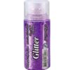 Glitter 15g - fialová Jemný sypký glitr k použití na papír