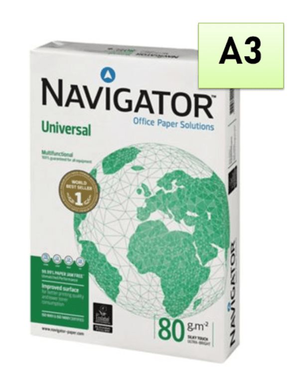 NAVIGATOR A3/80gr xerografický papír kvalita "A"/500listů Špičkový