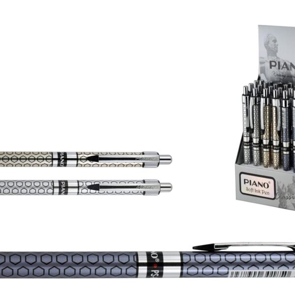 Kuličkové pero Adagio plast s kov. klipem 3554 Plastové kuličkové pero s kovovým klipem a náplní semi gel pro snadné a plynulé psaní.